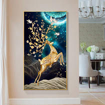 2021 New Diamond painting living room full diamond rich elk cross stitch Crystal small bead embroidery point paste 2020