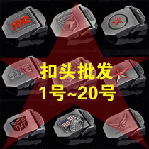 Pressure buckle buckle Smooth buckle Canvas belt buckle Scalp head cloth head Buy two buckles to send a belt body