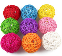 Diameter 12CM SHOP WINDOW DECORATION DRY BRANCHES COLORFUL VINES ROUND COLORFUL BALLS CURO DECORATIVE VINES BALL