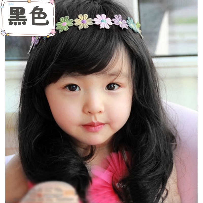 Child Wig Girl Wig Cute Child Baby Girl Long Hair Girl Short Curly Hair Princess Baby Wig