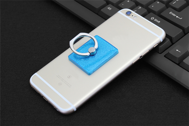 BEHRinger long lanh bột vòng khóa dán loại chống rơi cho iPhone lười biếng điện thoại di động phổ khung nhẫn - Nhẫn nhẫn vàng 18k