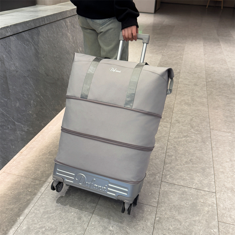 Universal Wheel Convertible Travel Bag with Pull Rod, Luggage Storage Bag, Yoga Maternity Multi-Layer Handbag, Carry-On Bag