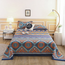 High-end cotton bed cover cotton three-piece set comfortable Four Seasons universal thickened gauze sheet parts summer double-sided dual-use