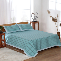 Summer cotton old coarse cloth mat sheets three-piece set thickened encrypted linen canvas cotton air-conditioned mat sheets