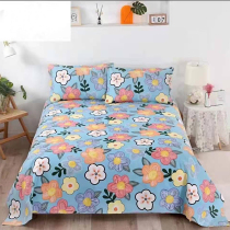 Live exclusive old coarse cloth cloth can be customized bed sheets pastoral bed simple fashion quilt single pillow case three sets