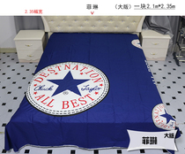 Live exclusive KDJ big version of Cartoon cotton sheets pillow case three sets of quilt cover custom summer cool cotton filling