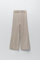 April spot ZARA domestic womens knitted wide-leg pants 05755034804 5755 034