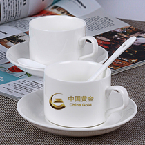 coffee cup Inlogo printed word coffee tray custom coffee saucer custom Ingram office cups with tray trays