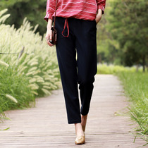 chic spring pants eldest women Spring and Autumn women pants women Joker new leg thick pants women thin pipe pants