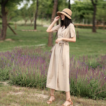 Summer floral French temperament long skirt dignified atmosphere gentle style dress thin Imperial sister wind slightly fat dress