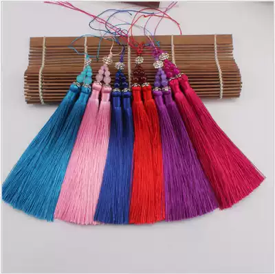 Fan hanging spike pendant Chinese Knot Tassel spike DIY car pendant accessories jewelry high-grade rhombus tassel double spike