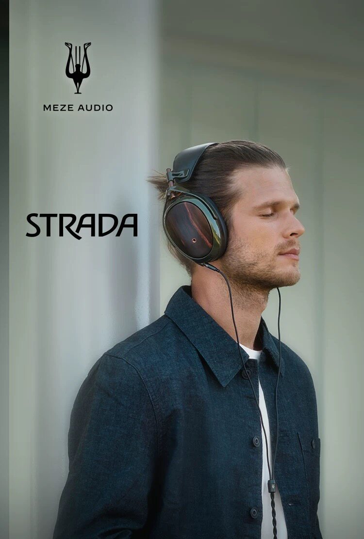 MEZE Strada 黑檀木壳生物复合振膜封闭式有线HiFi头戴耳机