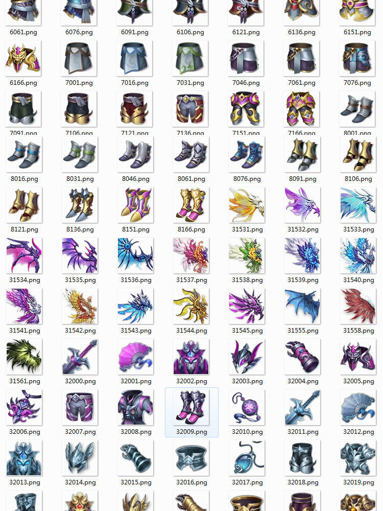 中国风仙侠古风游戏UI界面图标场景装备道具 角色美术素材PNG透明