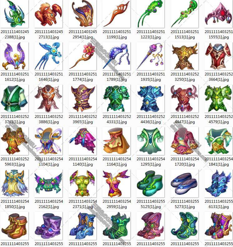 高清 古代Q版 素材元件 CG 设定 动漫 游戏 图集 原画 资料