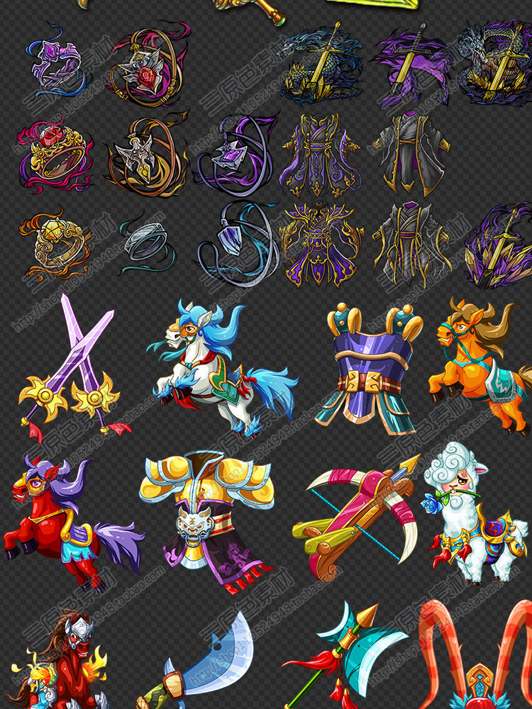 游戏美术素材资源UI图标技能道具武器宝箱装备钥匙对战按钮库PNG 游戏美术素材资源UI图标技能道具武器宝箱装备钥匙对战按钮库PNG