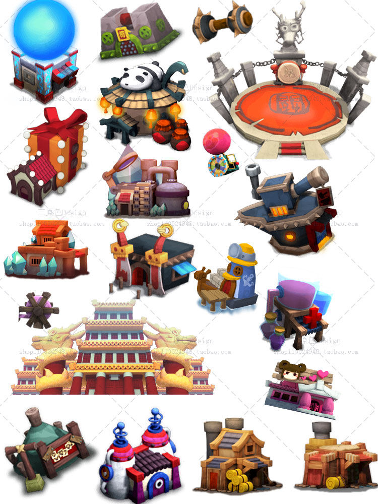 游戏美术资源/韩游三国全套UI素材/界面/图标/音效特效/场景/骨骼