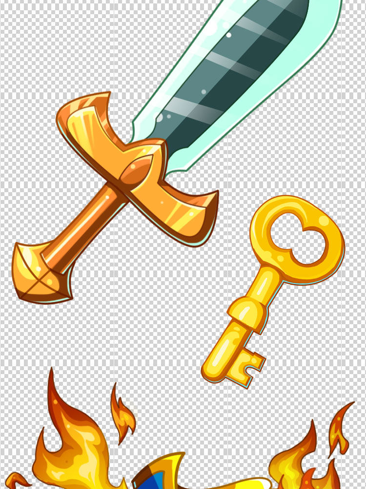 90多套Q版高清PSD武器/装备/道具/图标/游戏美术素材