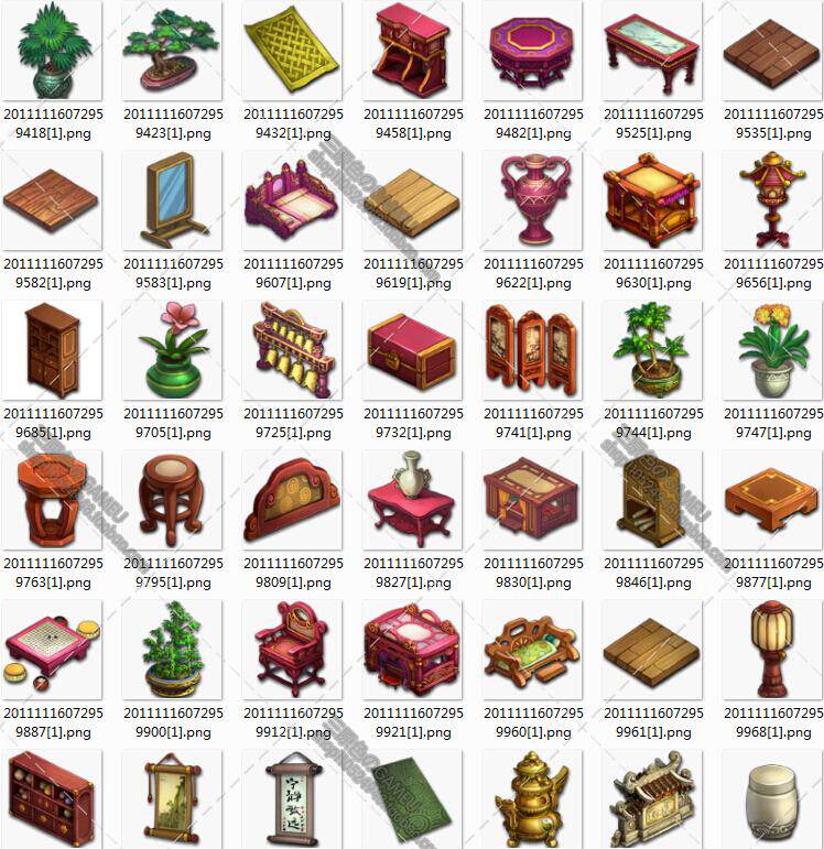 高清 古代Q版 素材元件 CG 设定 动漫 游戏 图集 原画 资料