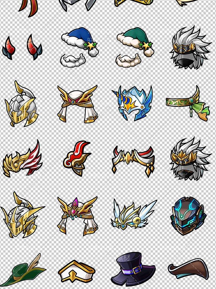 1000多枚日韩Q版手游 道具 套装 成套 武器 超大装备物品 图标