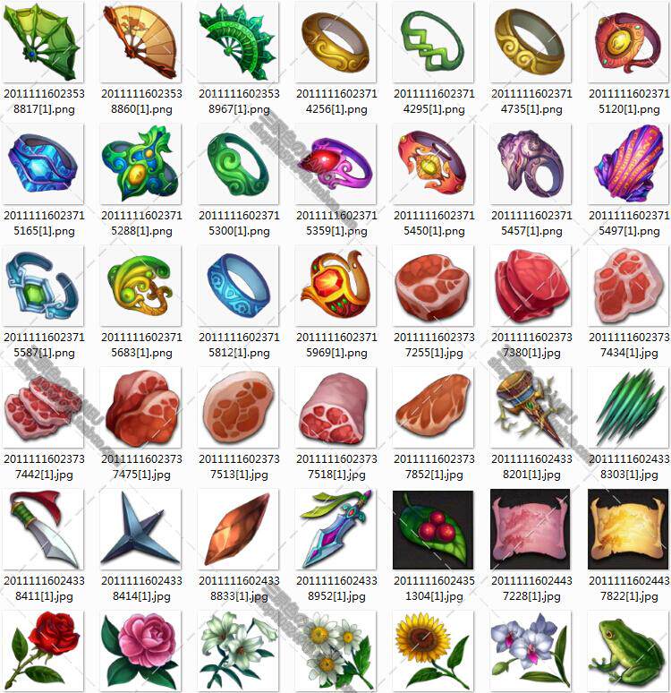 高清 古代Q版 素材元件 CG 设定 动漫 游戏 图集 原画 资料