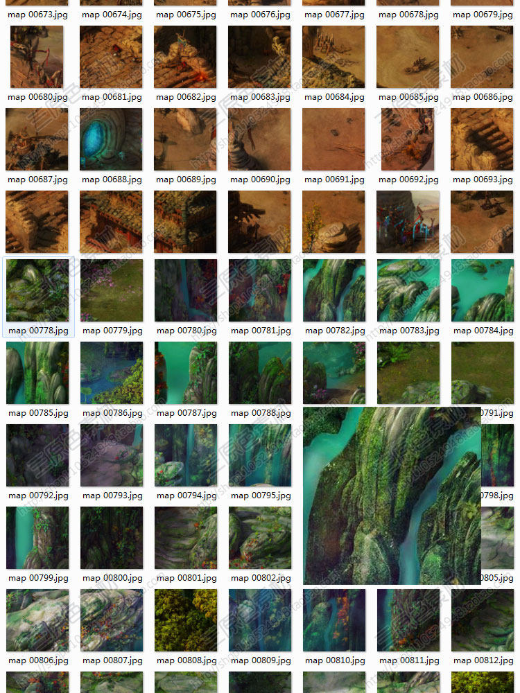 中国风Q版仙侠游戏 复古蓝玻璃风UI界面PSD素材/图标icon场景音效