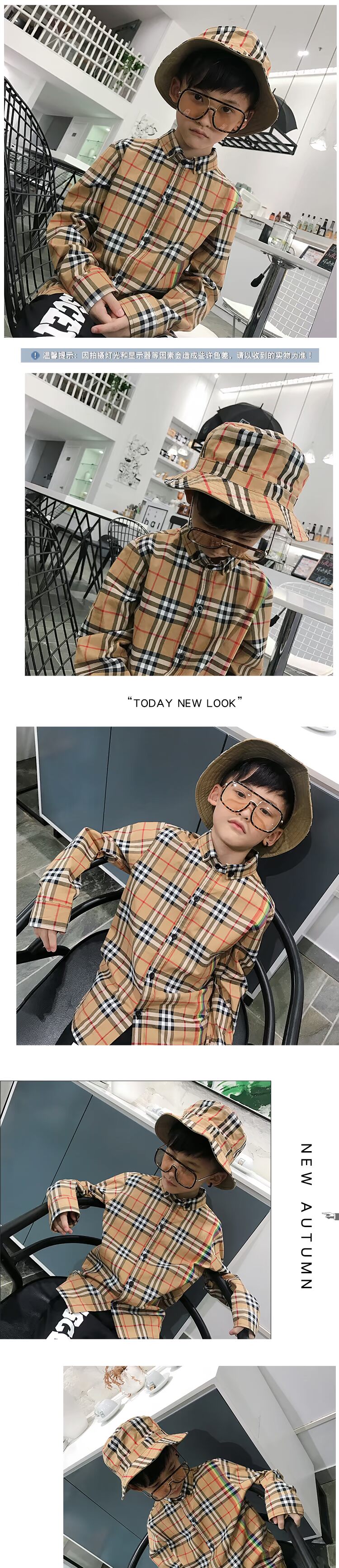 Màu cam Áo sơ mi bé trai dài tay 2018 Cotton mới kẻ sọc cho bé Áo mùa thu Áo phông cho trẻ em shop đồ trẻ em