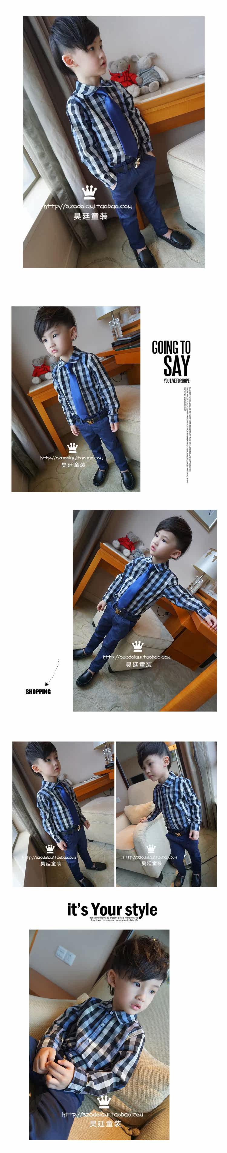 Chemise garcon à manche longue - Ref 2078008 Image 8