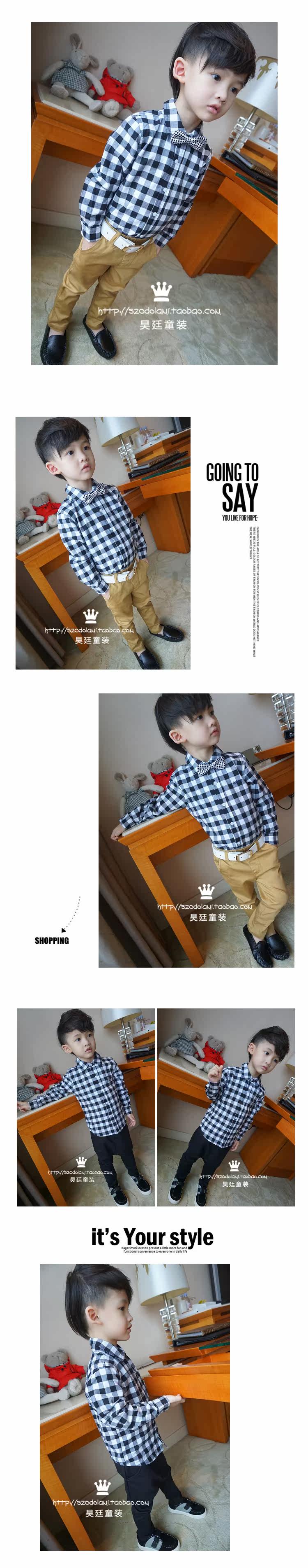 Chemise garcon à manche longue - Ref 2078008 Image 10