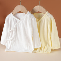 Newborn clothes baby lace-up monk jacket summer thin bamboo fiber long sleeves for men and women
