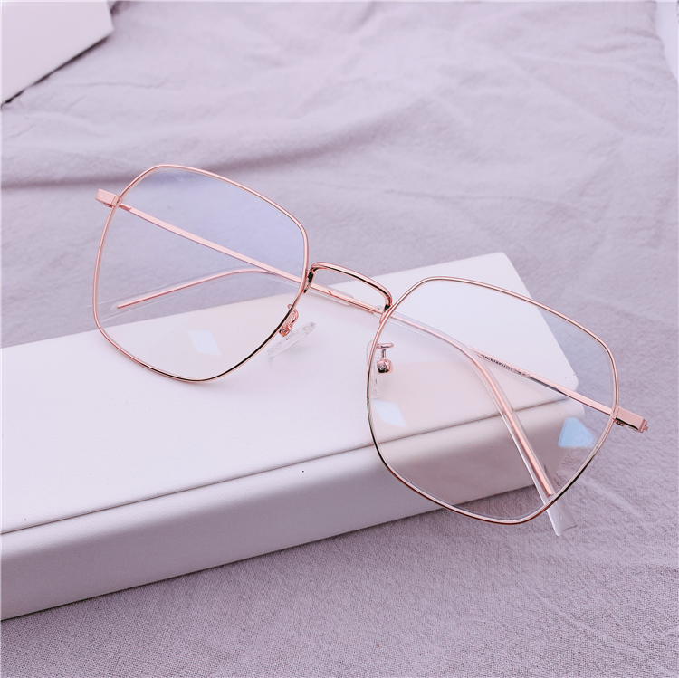 Pure Titanium Frame Myopia glasses Female large frame Conspicuate Face Small Retro vegetarian Yen can be worthy of finished product with degree Korean version tide