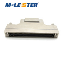 Menglisite SCSI 100-core piercing iron shell screw CN type 100PIN crimping male connector plug
