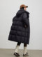 2025 New Model 95% White Goose down Long Thickened Over-The-Knee Loose Extreme Cold Weather Couple's Puff Cloud Coat