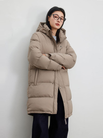 Women's Goose down Jacket, Winter 2025 New Style, Extra Thick for Extreme Cold in Northeast, Ultra-Thick Puffer, Petite Mid-Length Slimming Coat
