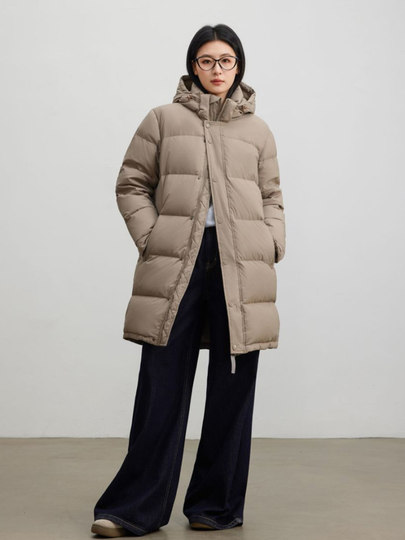 Women's Goose down Jacket, Winter 2025 New Style, Extra Thick for Extreme Cold in Northeast, Ultra-Thick Puffer, Petite Mid-Length Slimming Coat