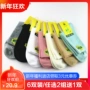 Vớ cotton tre ba lá mùa thu và mùa đông Mô hình sợi tre cotton vớ nữ màu rắn vớ thể thao màu xanh đậm trong tất nữ vớ thêu nữ mùa đông