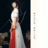 Аренда традиционных китайских костюмов, юбки по талии, богов в китайском стиле и художественного фестиваля девочек, проката одежды Douyin Photo Performance