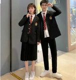 Куртка для школьников для влюбленных, костюм, форма, комплект, в корейском стиле