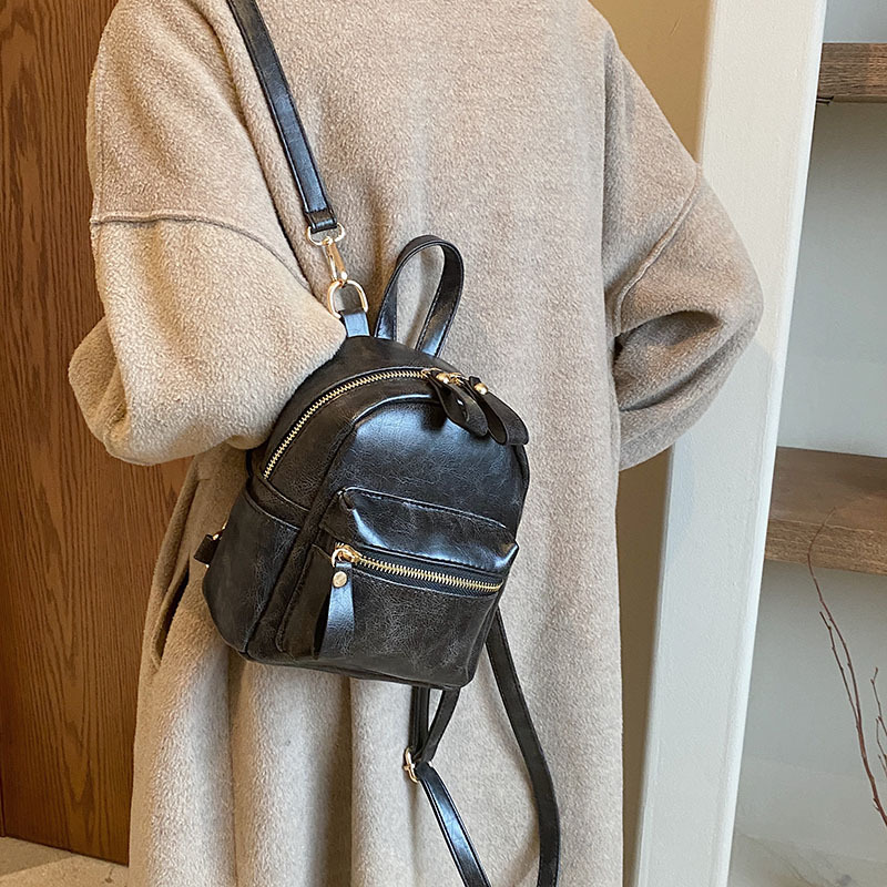 Retro Gradient Color Backpack with a Unique Design, Niche, Small, Fashionable and Textured Mini Backpack, Cross-Body Bag for Shopping Retro Gradient Color Backpack with a Unique Design, Niche, Small, Fashionable and Textured Mini Backpack, Cross-Body Bag for Shopping