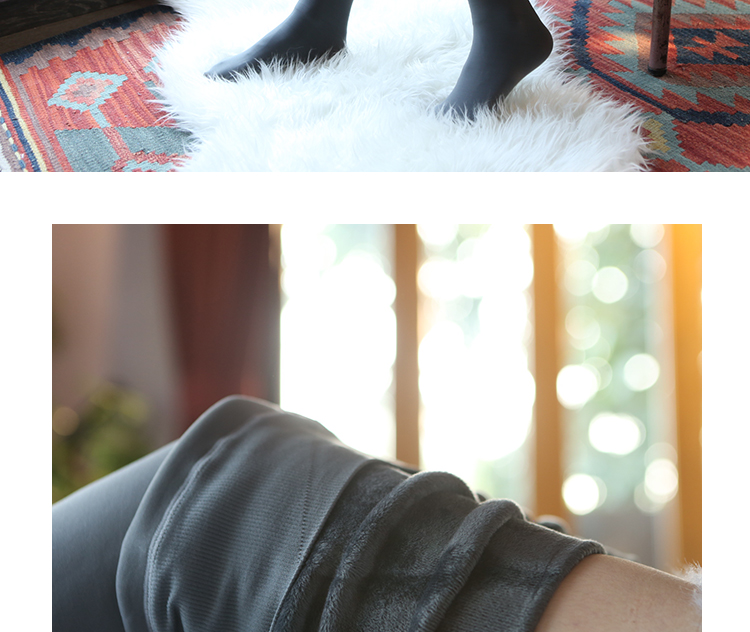Mùa thu và mùa đông vớ quần lót dày cộng với vớ nhung nữ màu thịt một mảnh quần legging mỏng quần tất nữ hàn quốc