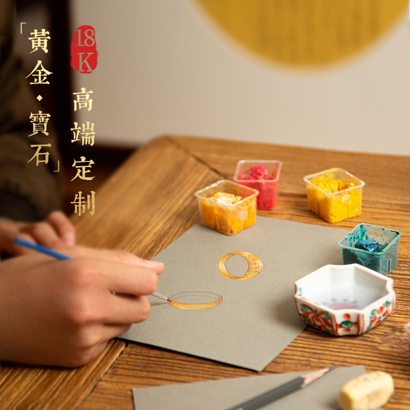 Luo San - maido Oriental jewelry one - on - one custom necklace ring finger - chain ear nails original manuscript design