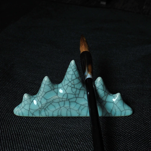 Подлинный Longquan Celadon Trumpet Bijiaoshan Wushan Pen Tuo щетка, чтобы повесить ручку, повесить эссе Четыре сокровища каллиграфии