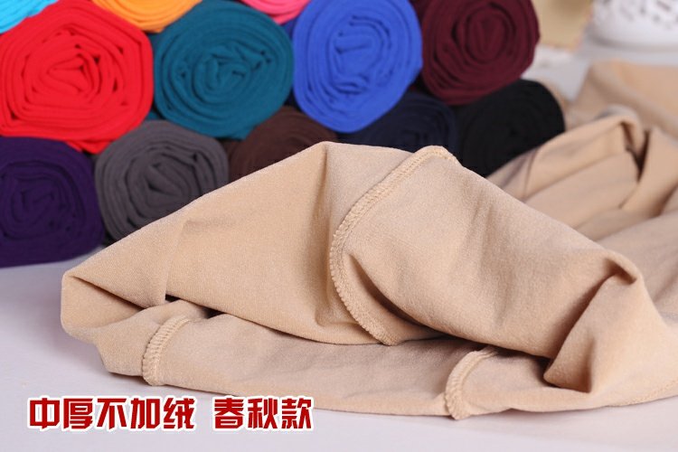 Mùa xuân và mùa thu dày và mỏng cộng với quần cashmere mỏng chống móc vớ đáy quần tất nữ màu đen quần tất nữ liền thân