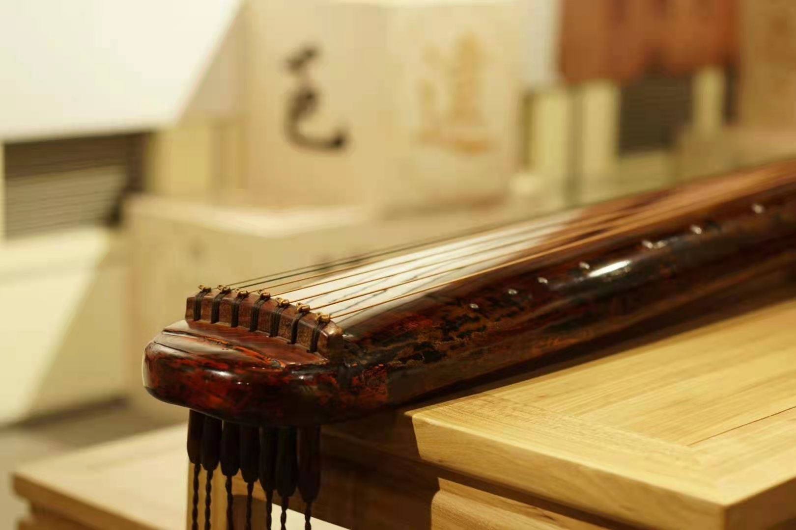(Rhythm and Guqin Research Institute) Wang Ning's pro-chichenan annual production of several Zhang individual qin Qin to explore the knot