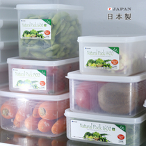 Japan Imported Fridge Fruit And Vegetable Preservation Plastic Sealed Containing Box Rice Noodle Dumplings Noodles Grocery Storage Box