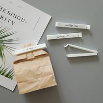 Nordic Home Zero Food Plastic Closure Clip 10 Fitted Seals Moisture-proof Freshness Pinch milk powder Tea Cooked Food