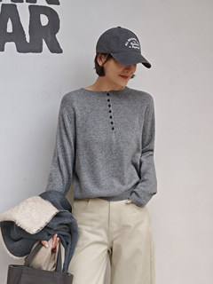 Qingcheng_su xiaotang|chu xue sweater wool cashmere sweater women's winter loose round neck simple pullover top