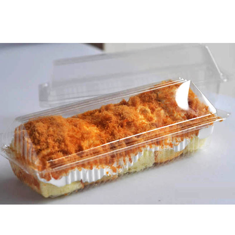 Sushi pastry box bread normal temperature cake box cheese Swiss roll mousse pastry K55 transparent plastic crisper box