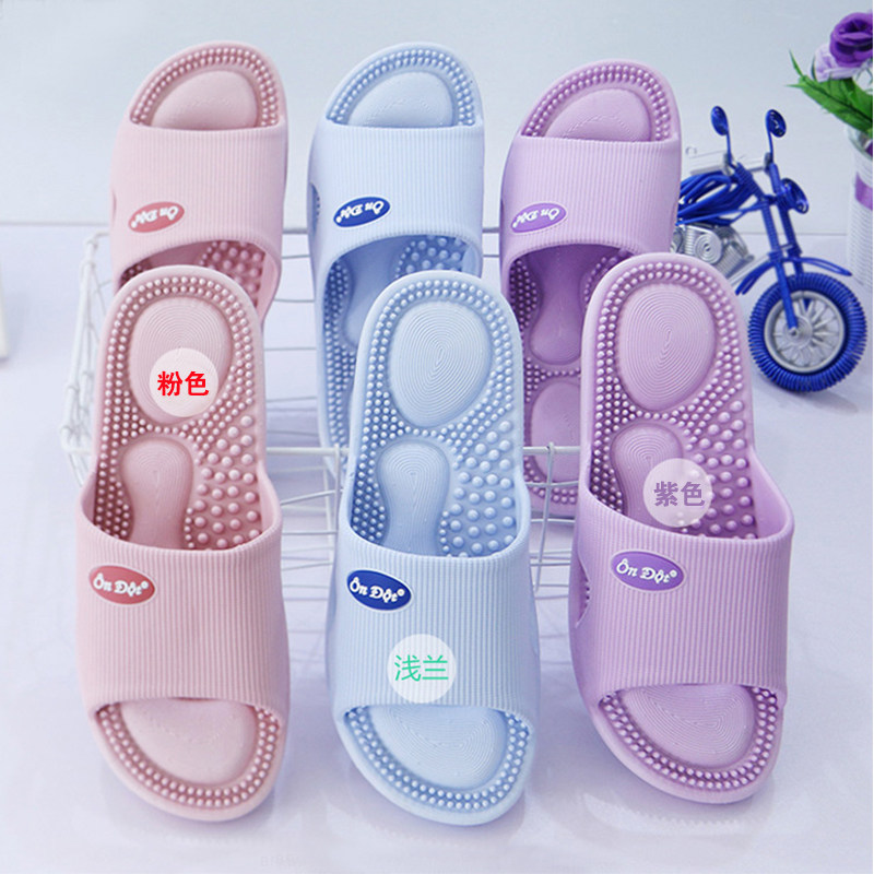 Imported authentic Vietnamese Wentu soft bottom couple natural rubber latex slippers non-slip home bathroom wear-resistant men and women