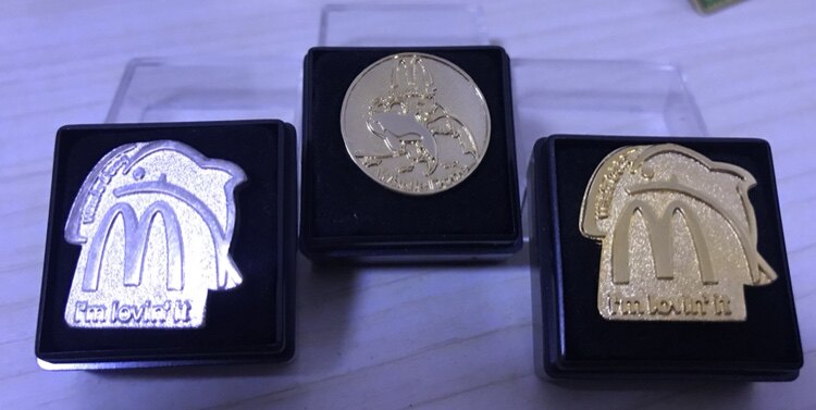 McDonald's Whale done Whale Philosophy Badge Pin