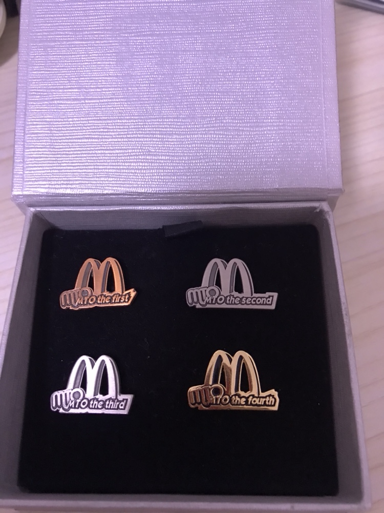 McDonald's MTO Ranking Badge Pin (Full Set)